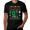 Oh This Calls for A Spreadsheet Christmas Sweater Excel  Graphic-printed T-Shirt