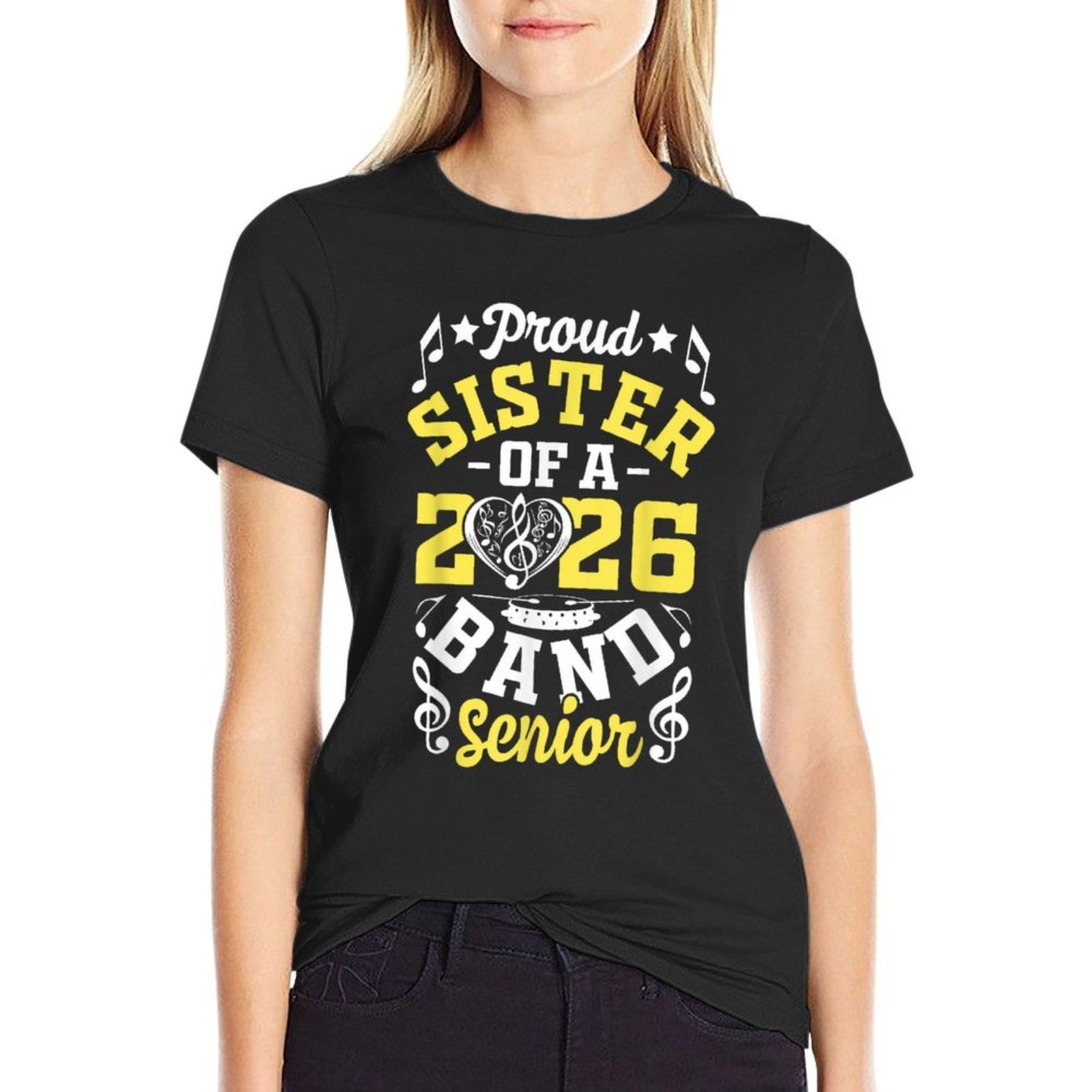 Proud Sister of A Band Senior 2026 Graduation  Polyester Blend T-Shirt