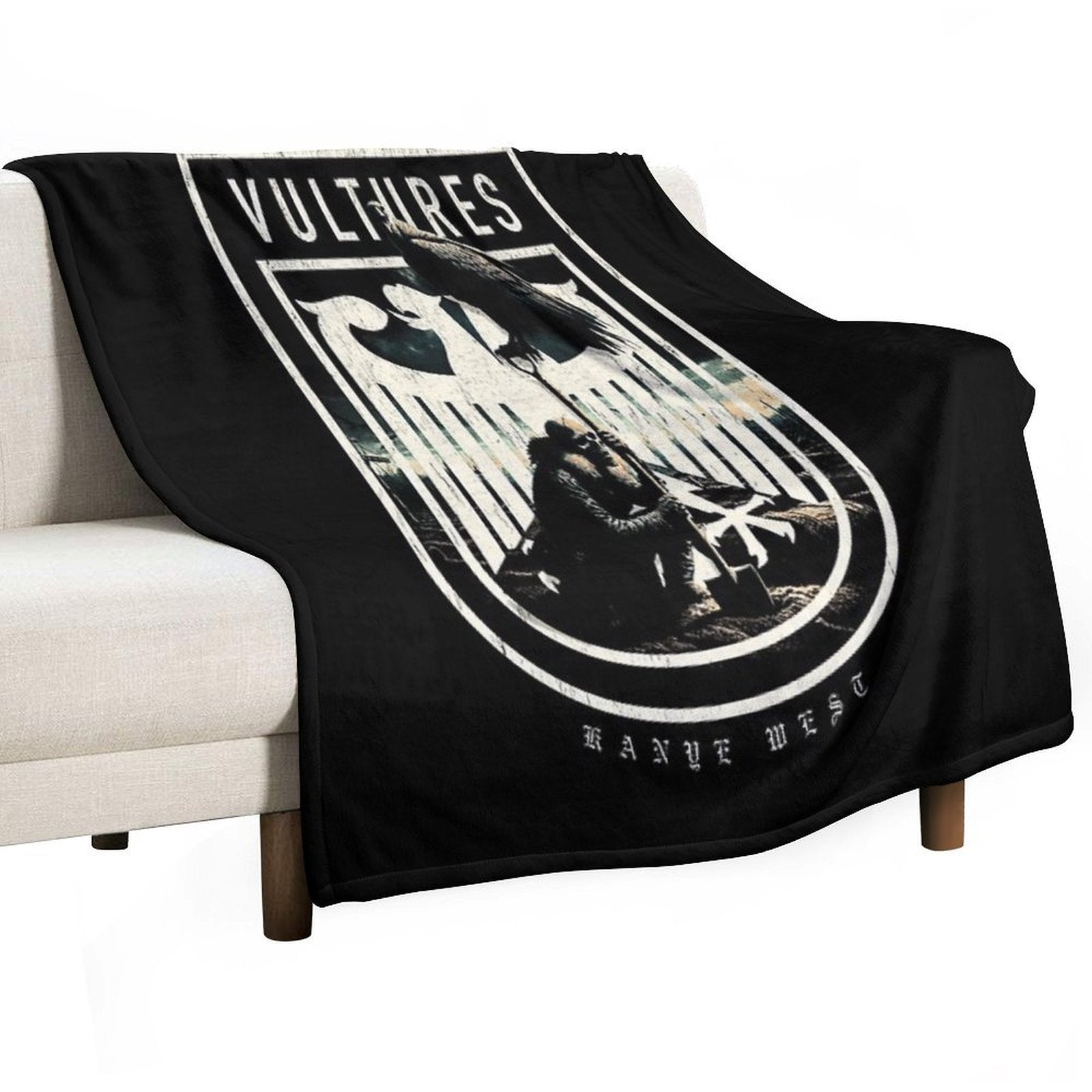 Design Vultures Kanye West Plush Throw Blanket