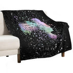 If You Love Me Rainbow Splatter Paint Versatility Throw Blanket