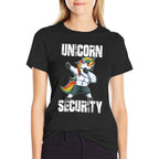 Unicorn Security Dad Mom Daughter Adult Unicorn Costume  Relaxed-fit T-Shirt