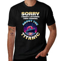Sorry I Was Thinking About The Titanic Funny Kids Boys  Oversized Silhouette T-Shirt