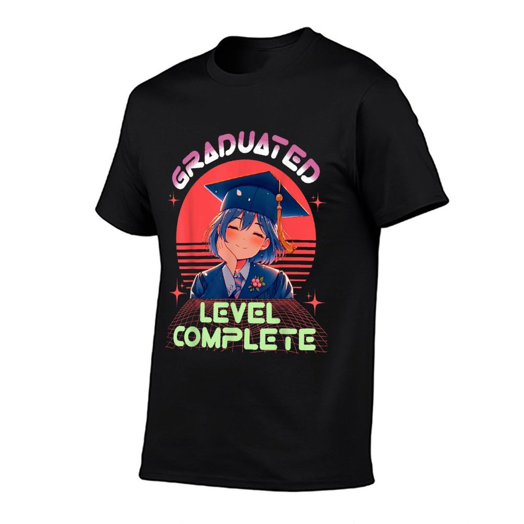 Graduation Shirts 2025 Anime Lover High School College  Fade-proof Color T-Shirt