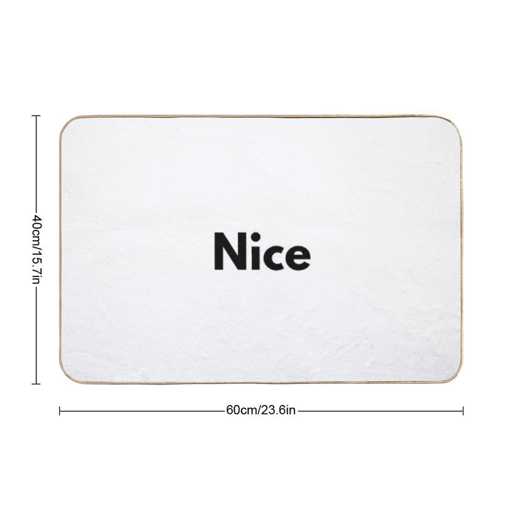 Nice.  Stain-Proof Bath Mat
