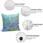 Water Lilies MoneT Soft Multiple Sizes Throw Pillow