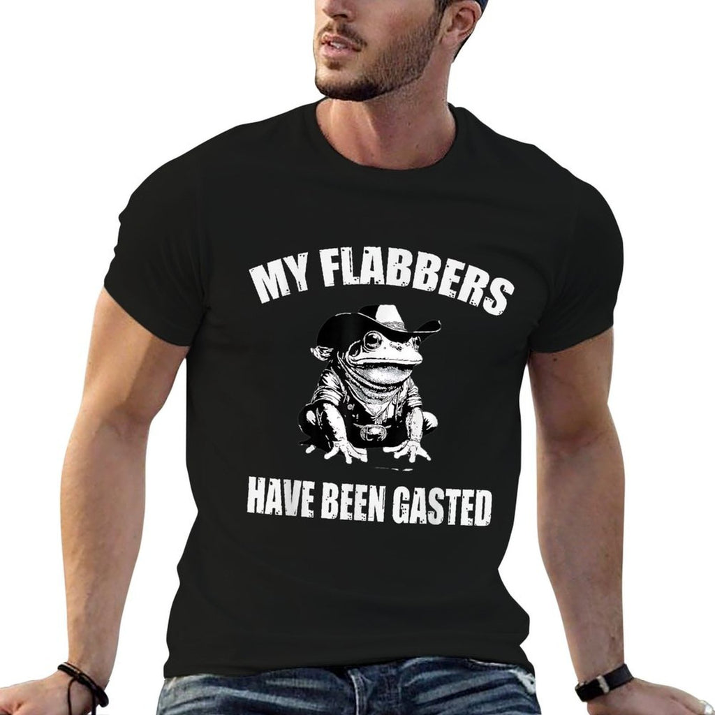My Flabbers Have Been Gasted Funny Cowboy Frog Meme  Eco-friendly Material T-Shirt