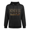 Mens Black Fathers Day Black Dad Black Father Essential Element Relaxed Fit Hoodie