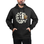 AAC Ghost SLP Halloween AAC SLP, Speech Therapist Inclusive Shape Retention Hoodie