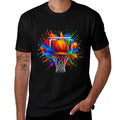 Basketball Color Splash Basketball  Graphic-printed T-Shirt