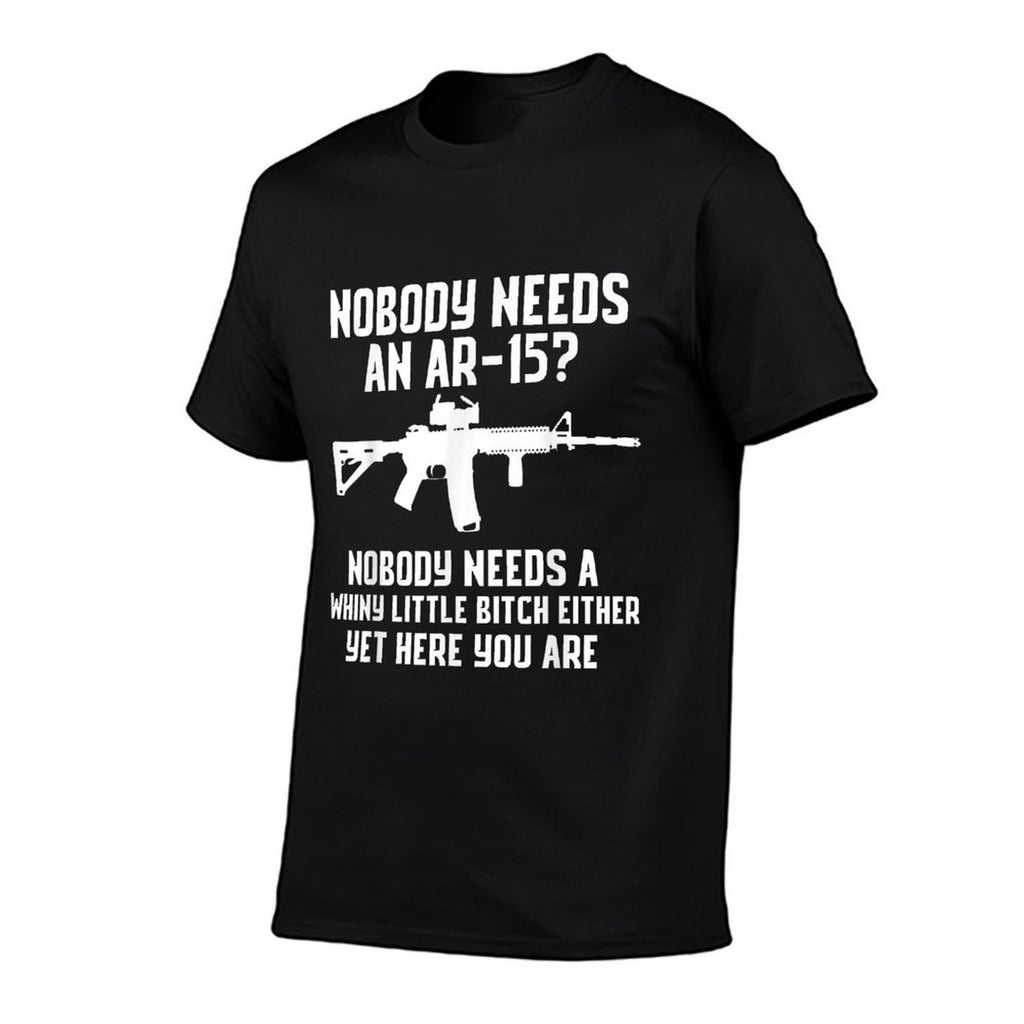 Nobody Needs An AR-15 Funny Pro Gun Red Dot AR  Vintage-inspired T-Shirt