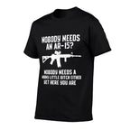 Nobody Needs An AR-15 Funny Pro Gun Red Dot AR  Vintage-inspired T-Shirt