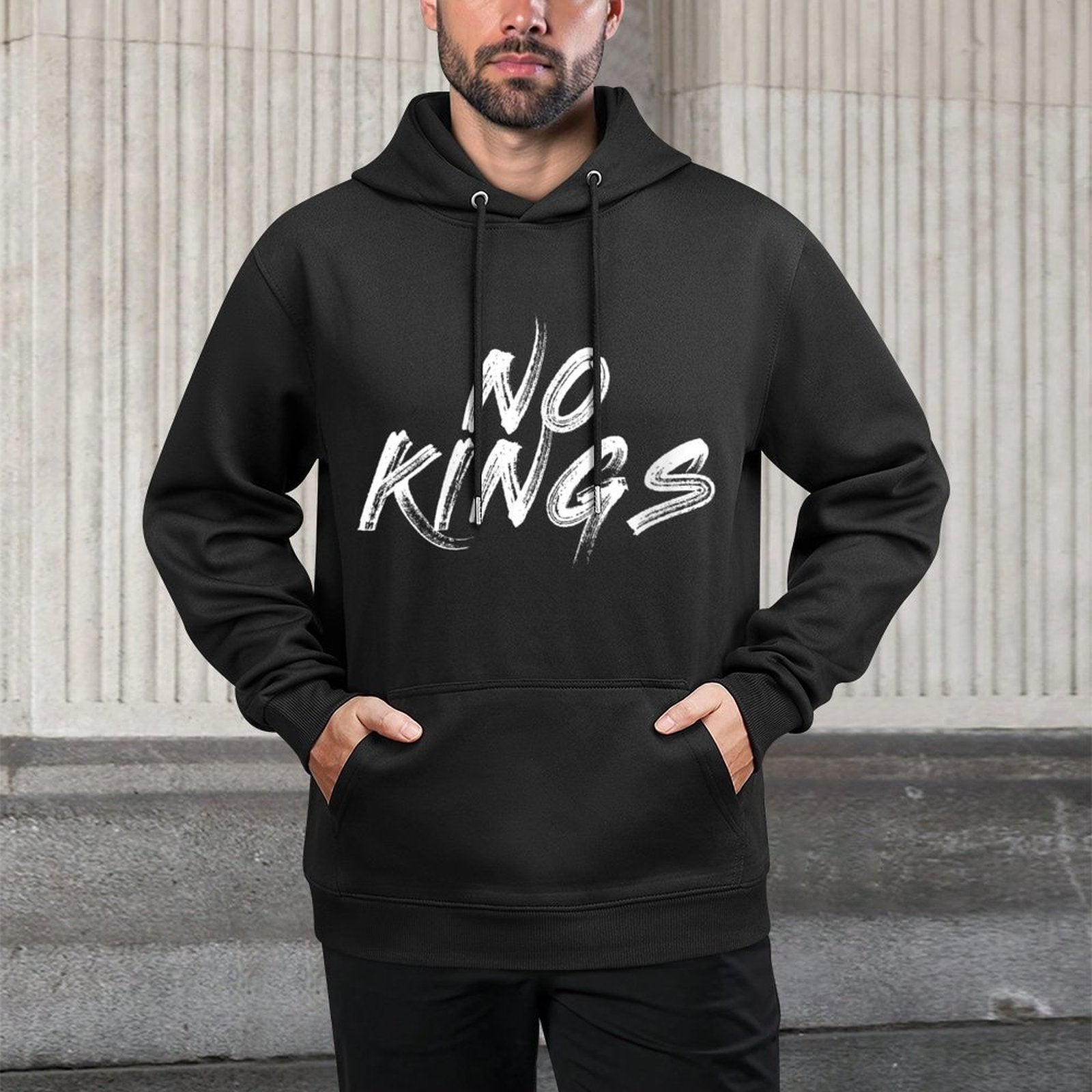 Womens No Kings Proud To Have No King Cotton-Polyester Blend Hoodie