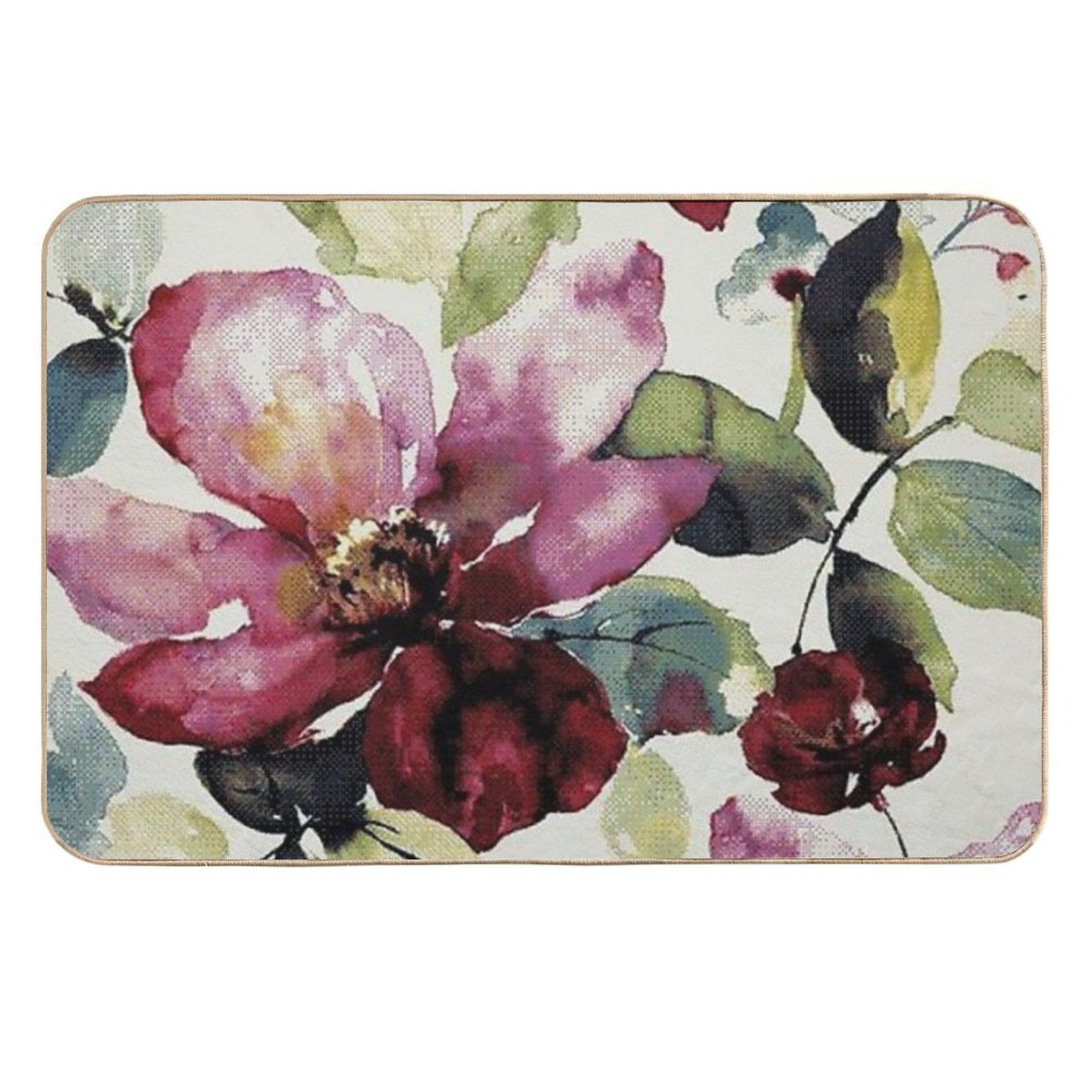 Flowers Mask Stickers  Pet-Safe Bath Mat