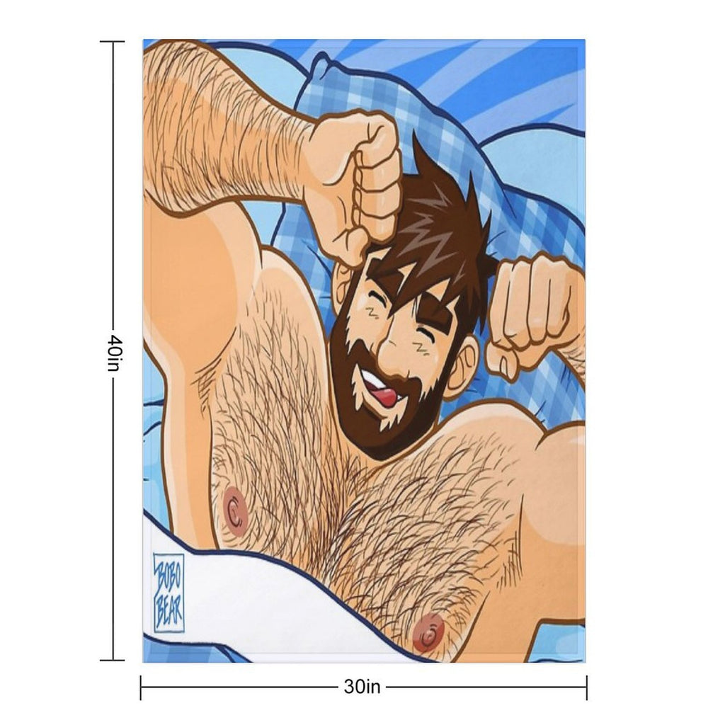 ADAM LIKES BEDTIME Quick-dry Throw Blanket