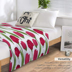 Floral Bedroom Décor Compact Throw Blanket