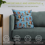 PRISONER CELL BLOCK H - Vintage Style Character Art - Cast Stars Soft Warmth Comfort Throw Pillow