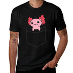 Axolotl In The Pocket Cute Baby Axolotl  Eco-friendly Material T-Shirt
