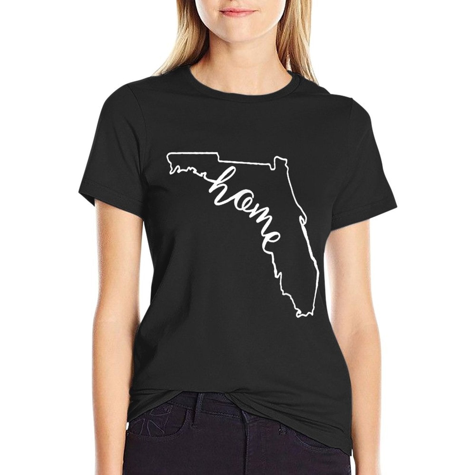 Florida Native Home Love  Oversized Silhouette T-Shirt