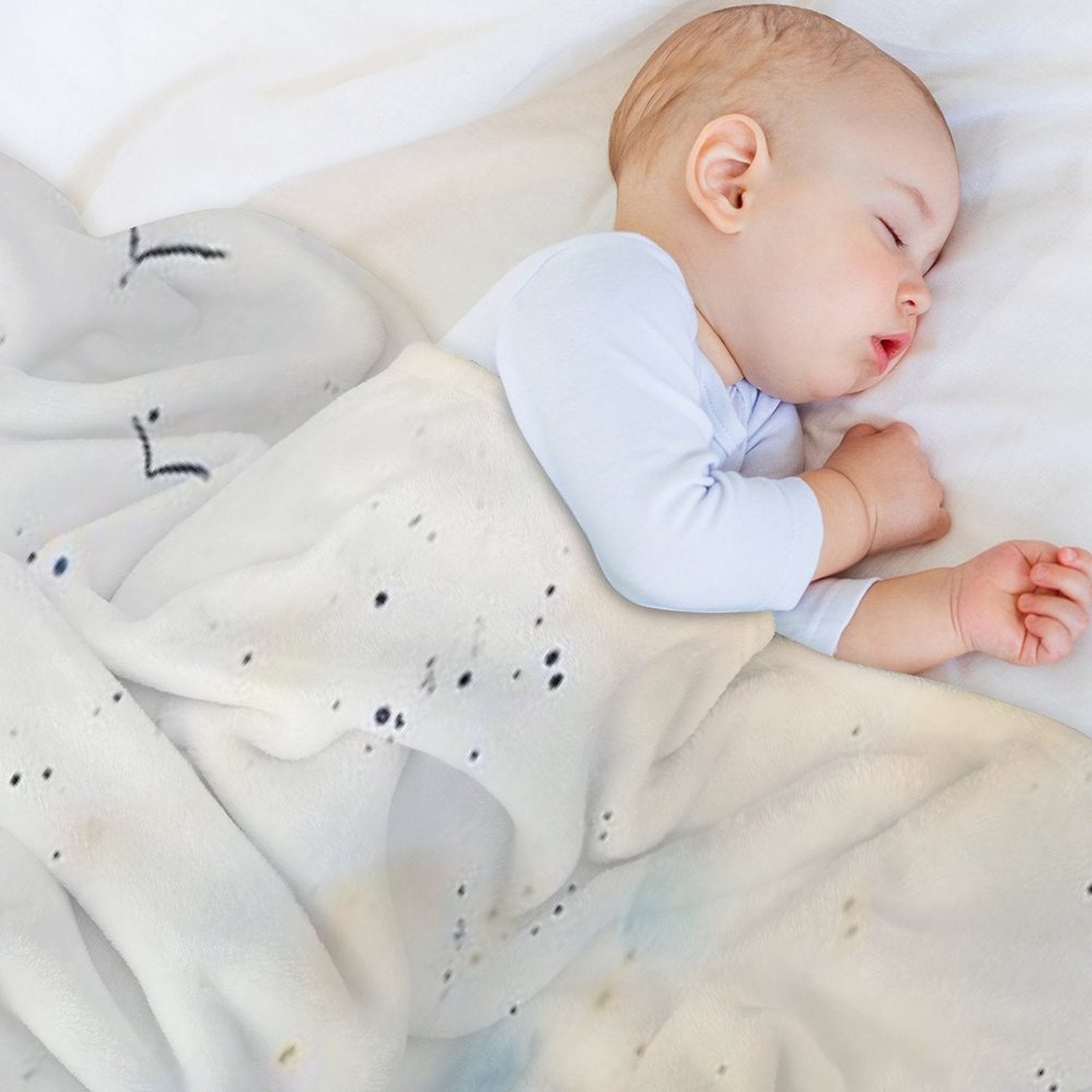 Sandpipers by The Shore – Soft Watercolor Coastal Bird Art Compact Throw Blanket