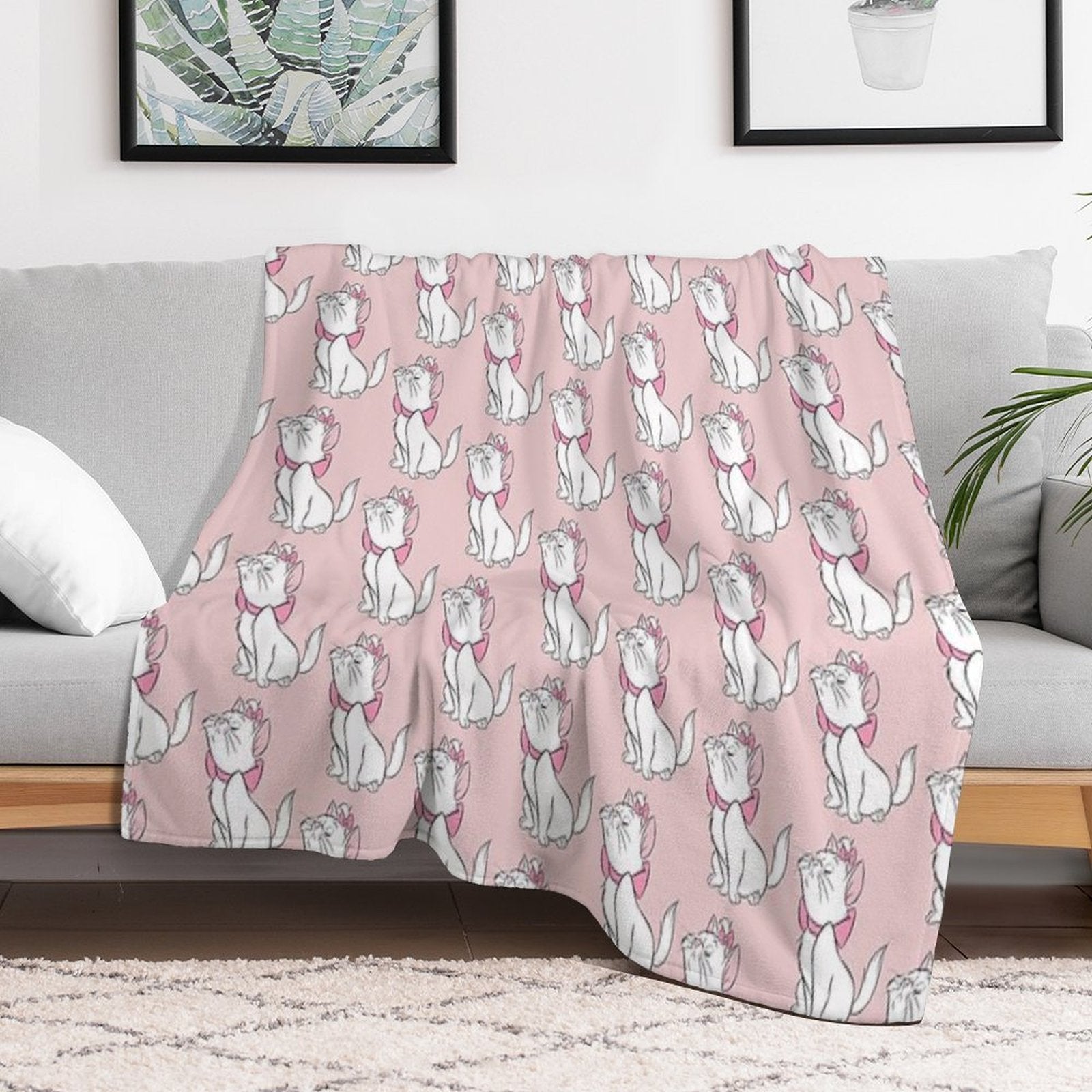 Marie Cute from Aristocats  -1 Anti-pilling Throw Blanket
