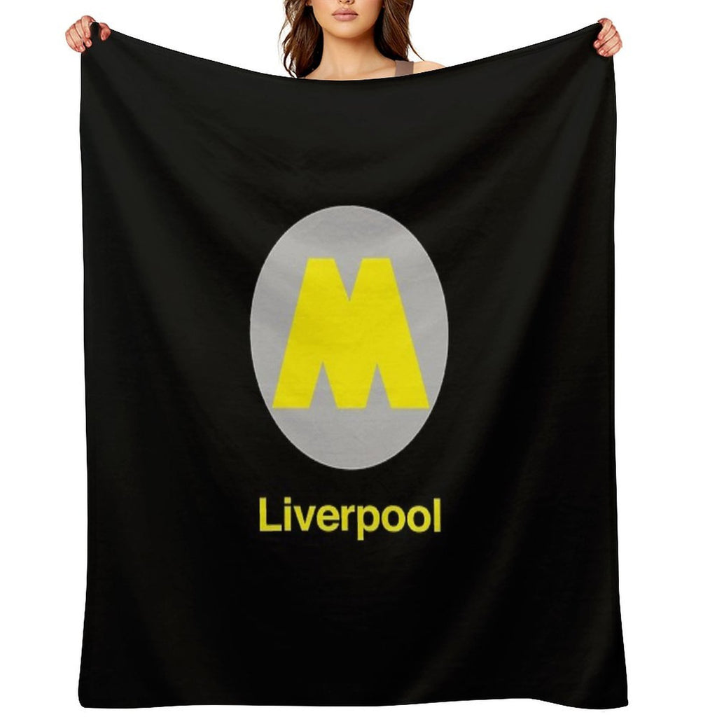 Liverpool Station Plush Throw Blanket