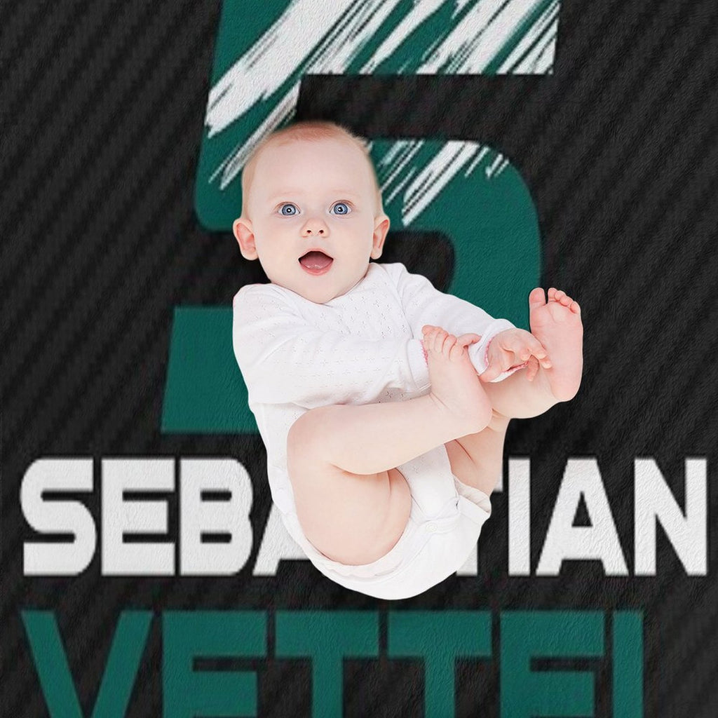 Sebastian Vettel 5 2021 Shrink-resistant Throw Blanket