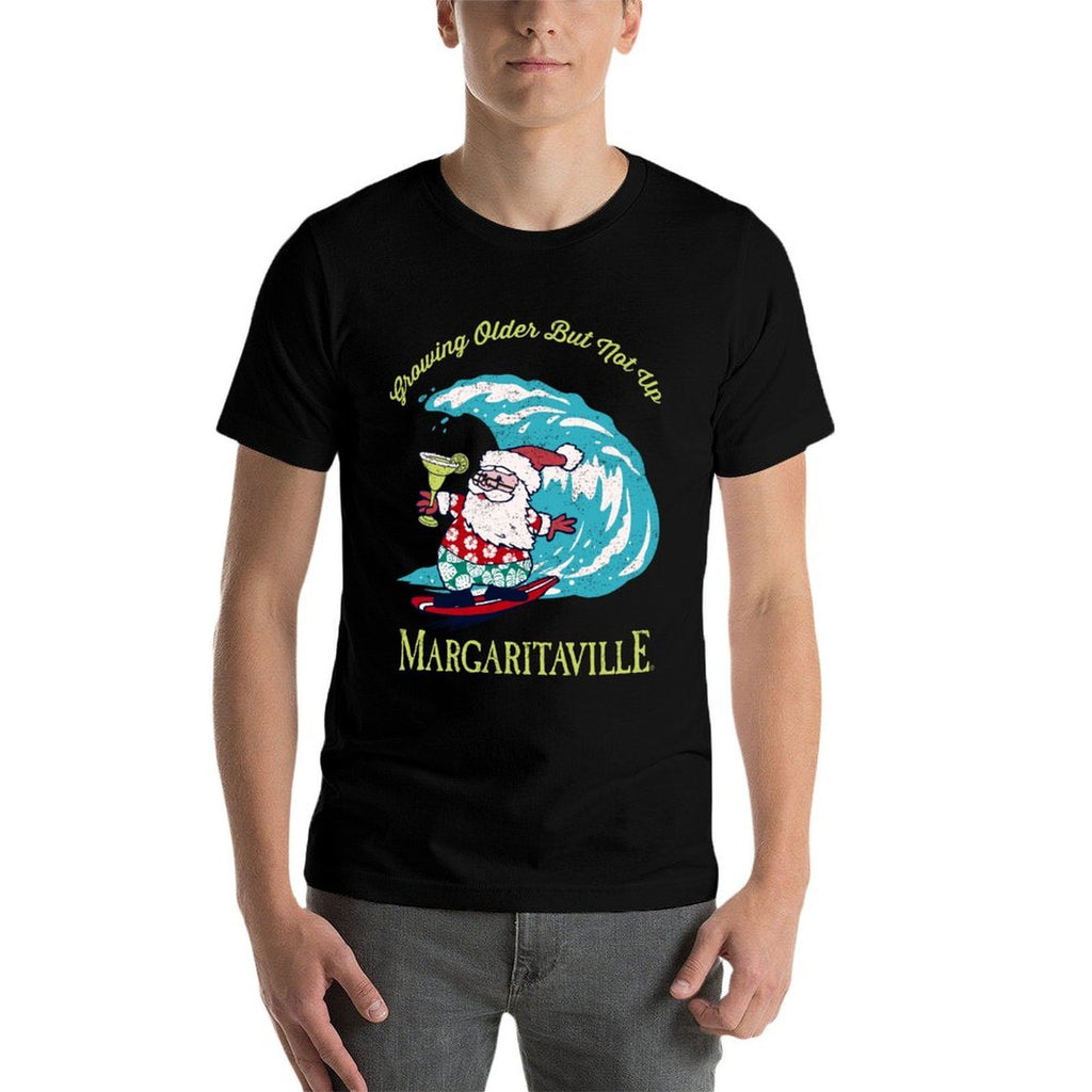 Growing Older But Not Up- Surfing Santa  Odor-resistant T-Shirt