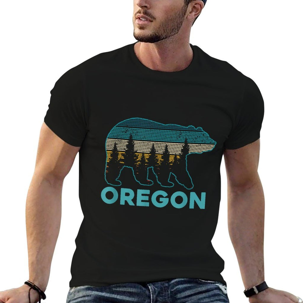 Oregon USA Grizzly Bear Souvenir  Lightweight T-Shirt