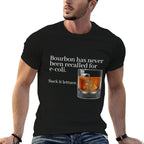 Bourbon Has Never Been Recalled for E-Coli - Funny Whiskey  Slim-fit Cut T-Shirt