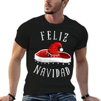 Santa Hat Sombrero Christmas Mexico Feliz Navidad T  Classic T-Shirt