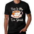 Tea Drinker Tea Lover This Is My Tea Tea Humor Drinker  Oversized Silhouette T-Shirt