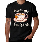 Tea Drinker Tea Lover This Is My Tea Tea Humor Drinker  Oversized Silhouette T-Shirt