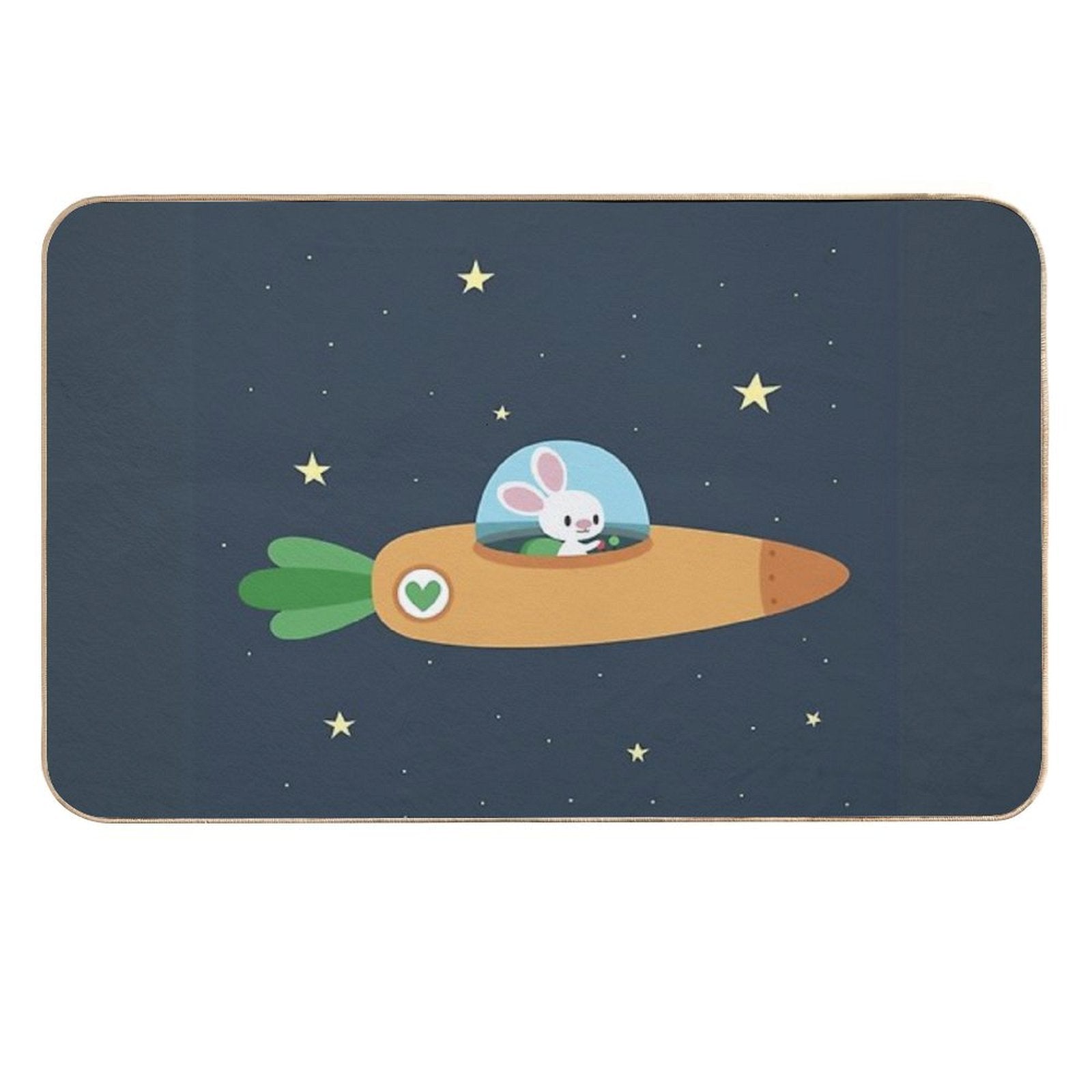 An Army of Space Bunnies  Absorbent Bath Mat