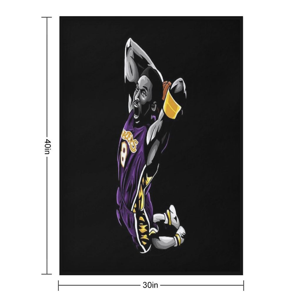 Kobe A Career Retrospective Easy Care Throw Blanket