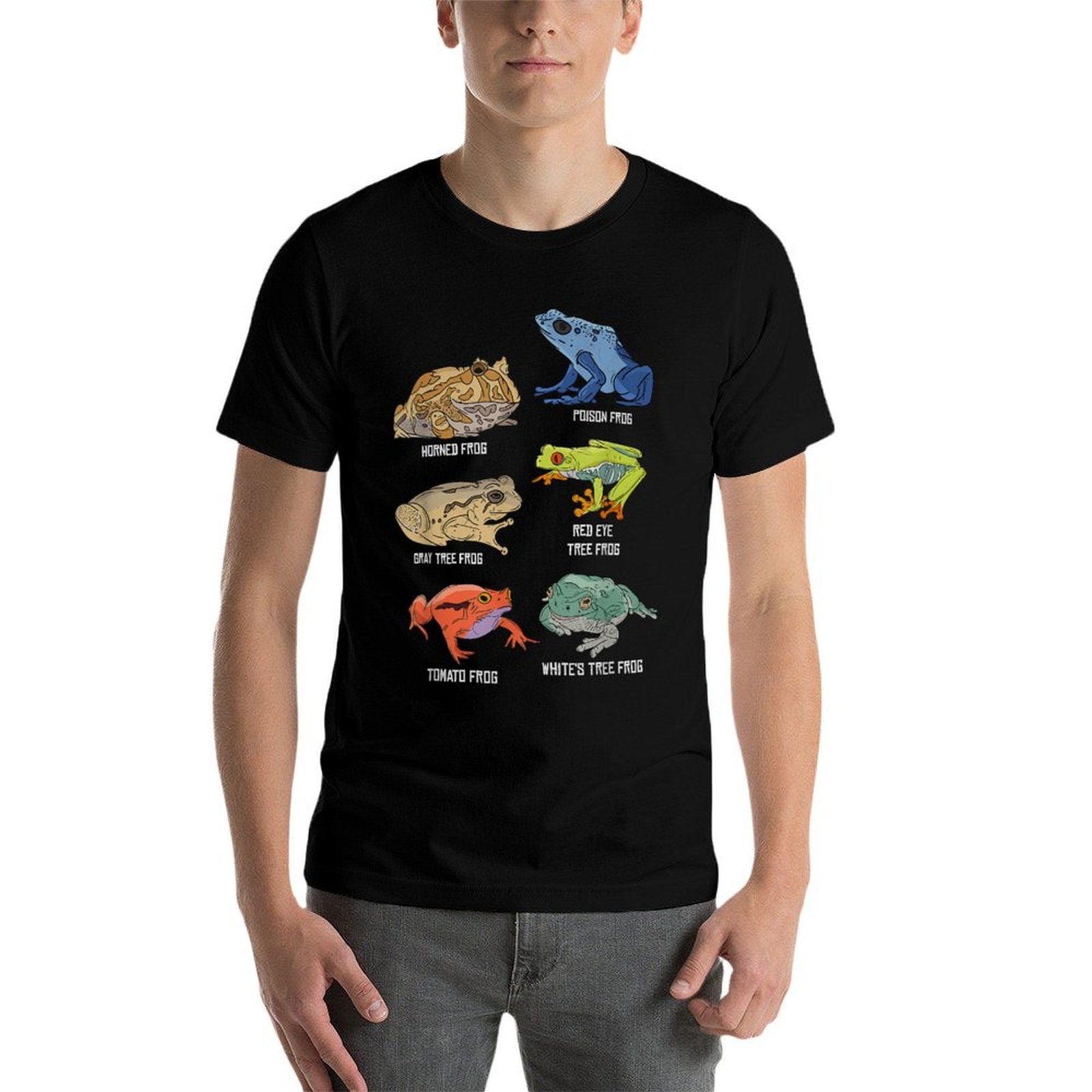 Types Of Frogs Lover Kids Frog Species Frogs  Summer-ready Fabric T-Shirt