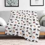 Love Of Beautiful Horses Velvety-soft Throw Blanket