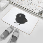 Fat Baby Raven  Non-Slip Bath Mat
