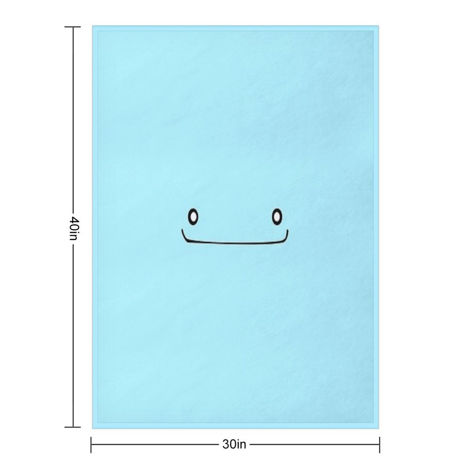 Wooper Face Sustainable Throw Blanket
