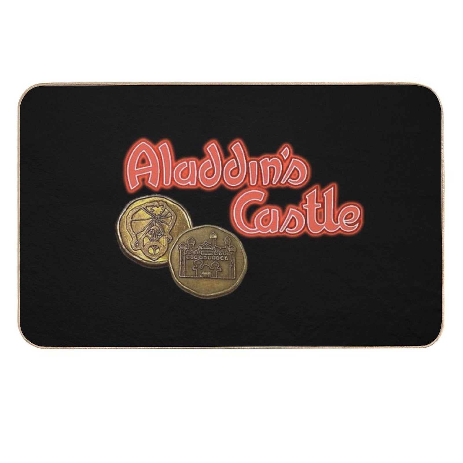 Aladdin's Castle Tokens  Absorbent Bath Mat