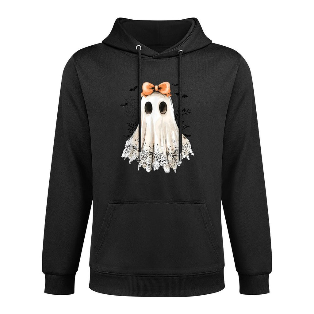 Coquette Lace Ghost Boo In Boojee Halloween Spooky Season Relaxed Fit Hoodie