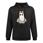 Coquette Lace Ghost Boo In Boojee Halloween Spooky Season Relaxed Fit Hoodie