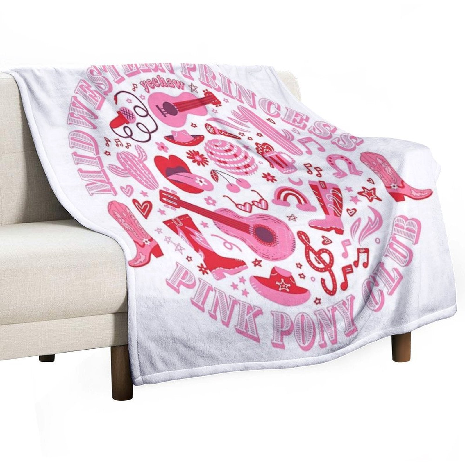 Pink Pony Club Chappell Roan Pink Design Sustainable Throw Blanket