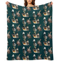 W Is for Wetland Bird, Wetland Bird  Zookeeper & Wildlife Art Design Eco-conscious Throw Blanket