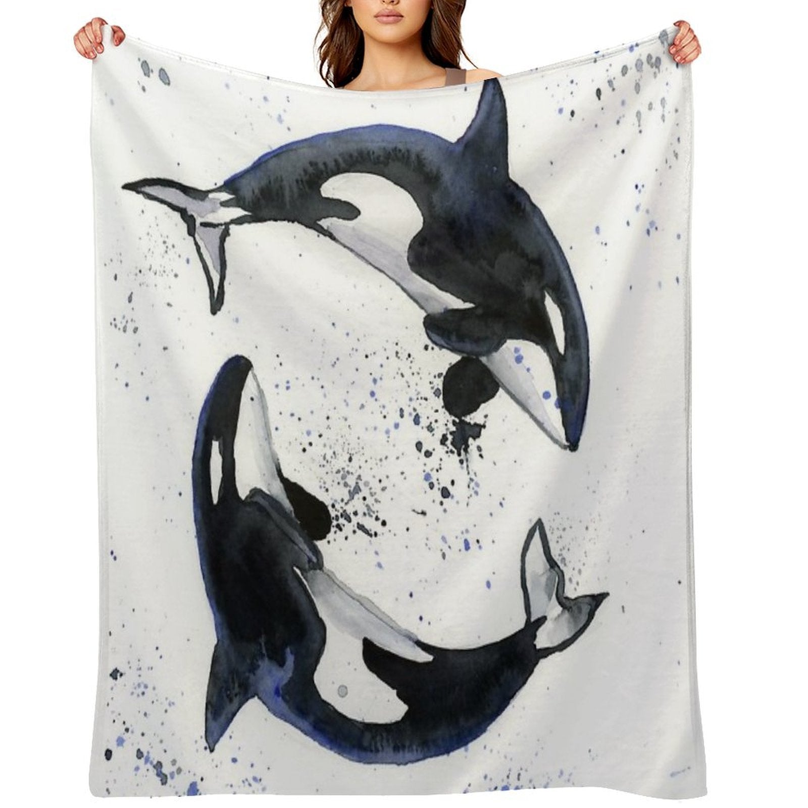 Orcas Durable Throw Blanket