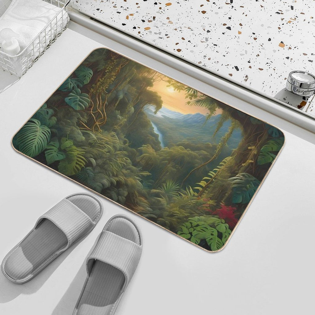Tropical Jungle  Slip-Resistant Bath Mat