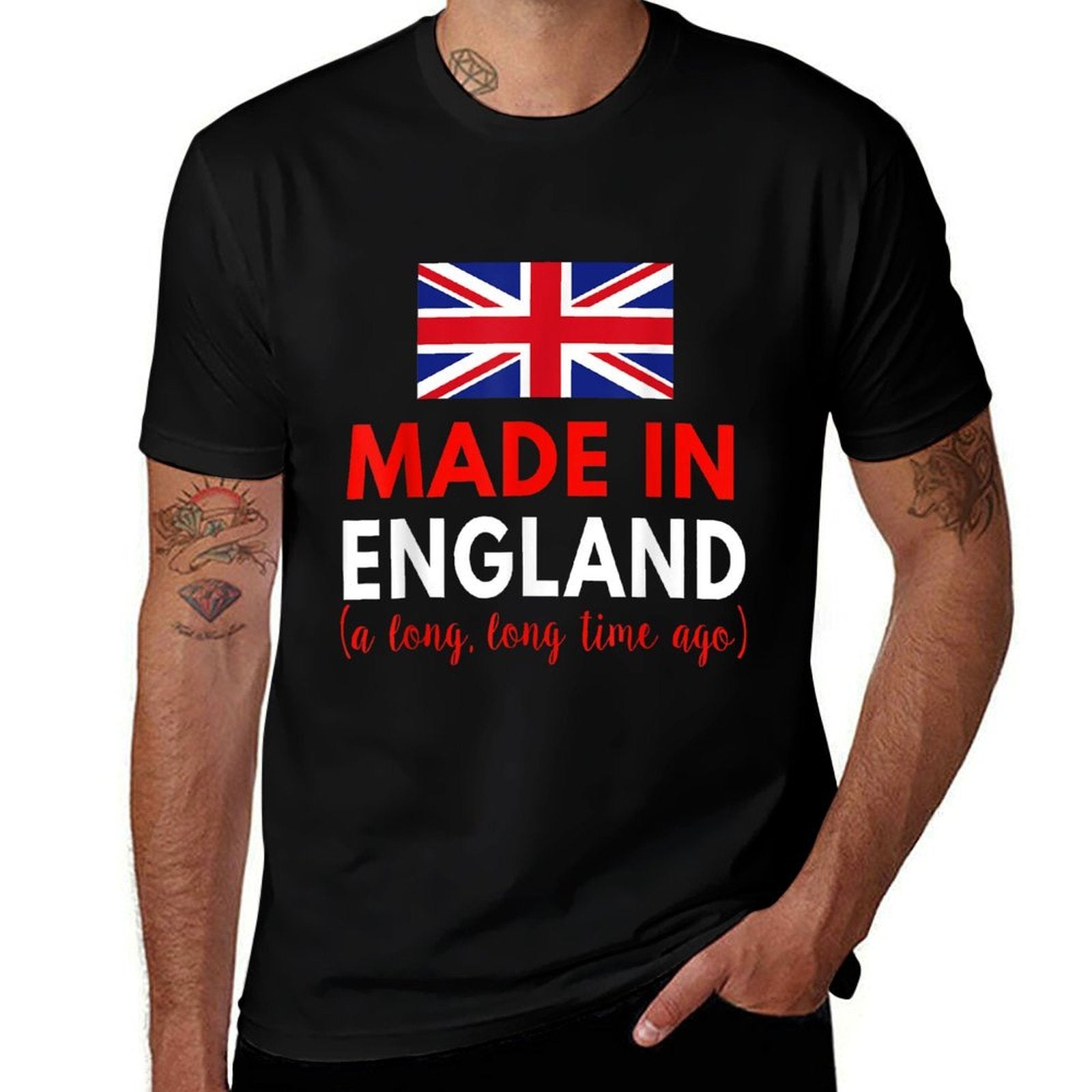 Made In England A Long Time Ago Funny British Birthday Comfortable T-Shirt