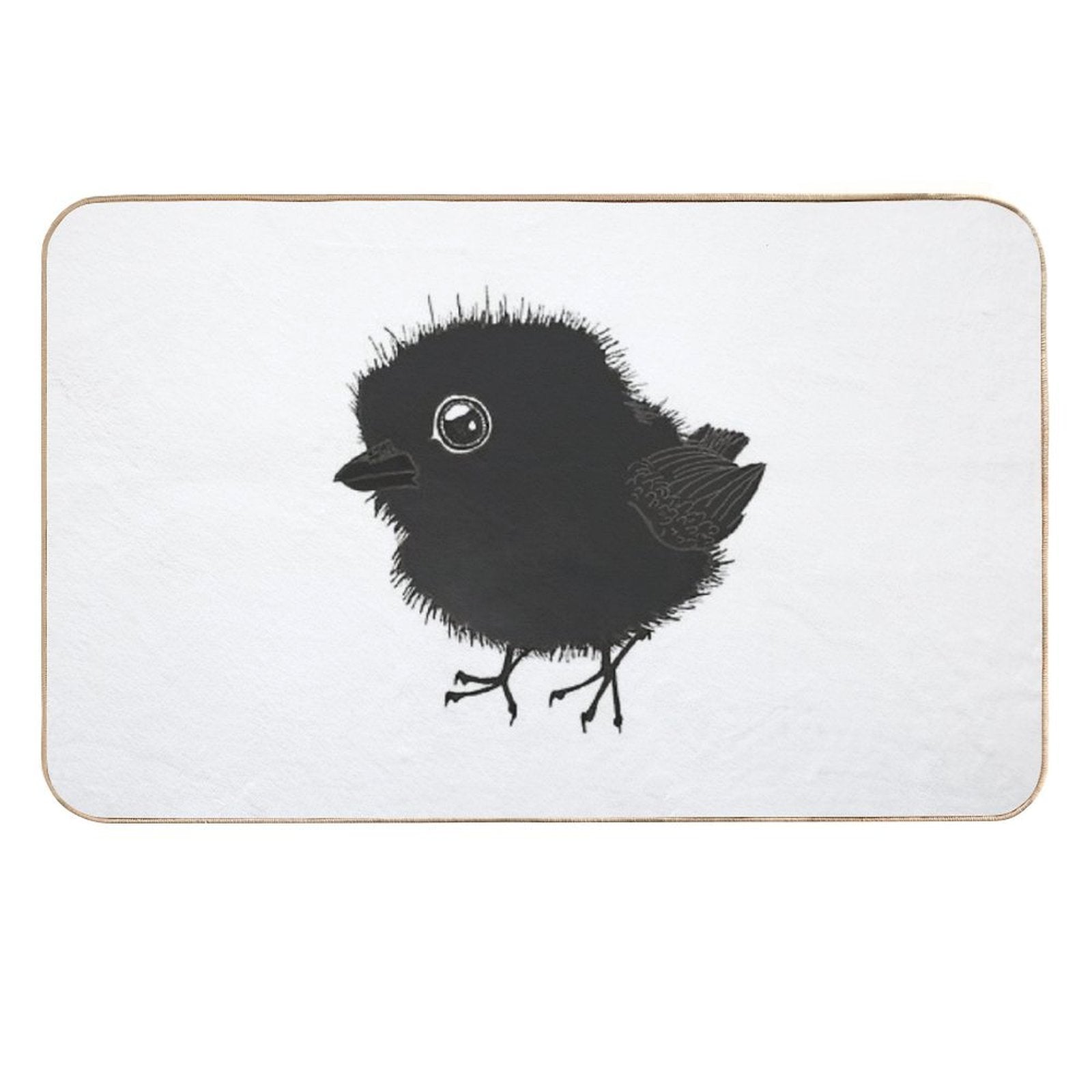 Fat Baby Raven  Non-Slip Bath Mat