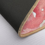 Spring Watercolor Flowers Bright Pinks And Yellows  Absorbent Bath Mat