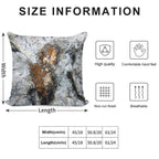 Copper Mica Soft Hidden Zipper Throw Pillow