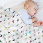 Color Cat Pattern Travel-friendly Throw Blanket